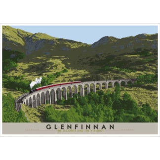 Image of Glenfinnan: the Jacobite and the Viaduct by Stewart Bremner